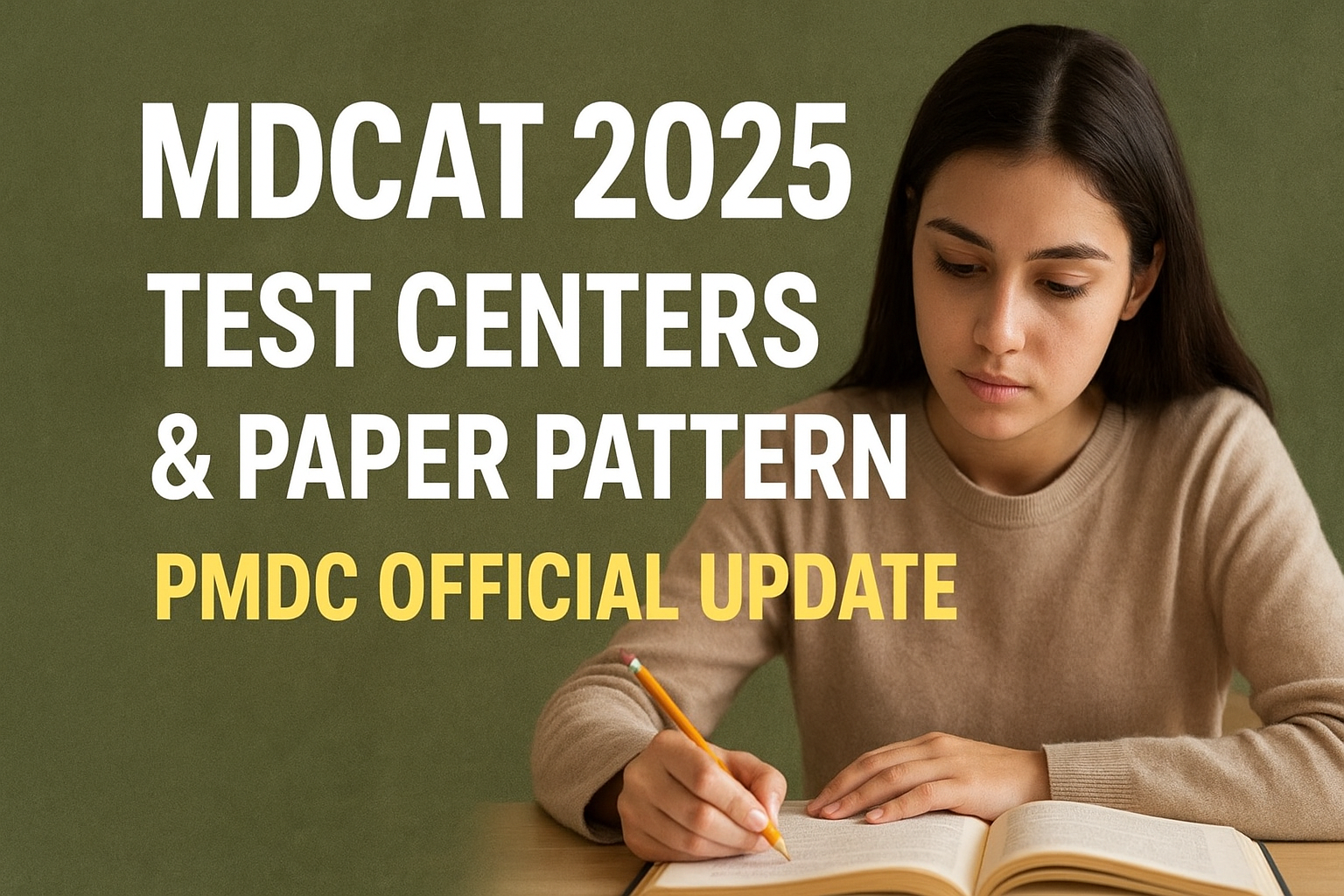 MDCAT 2025 Test Centers and Exam Pattern