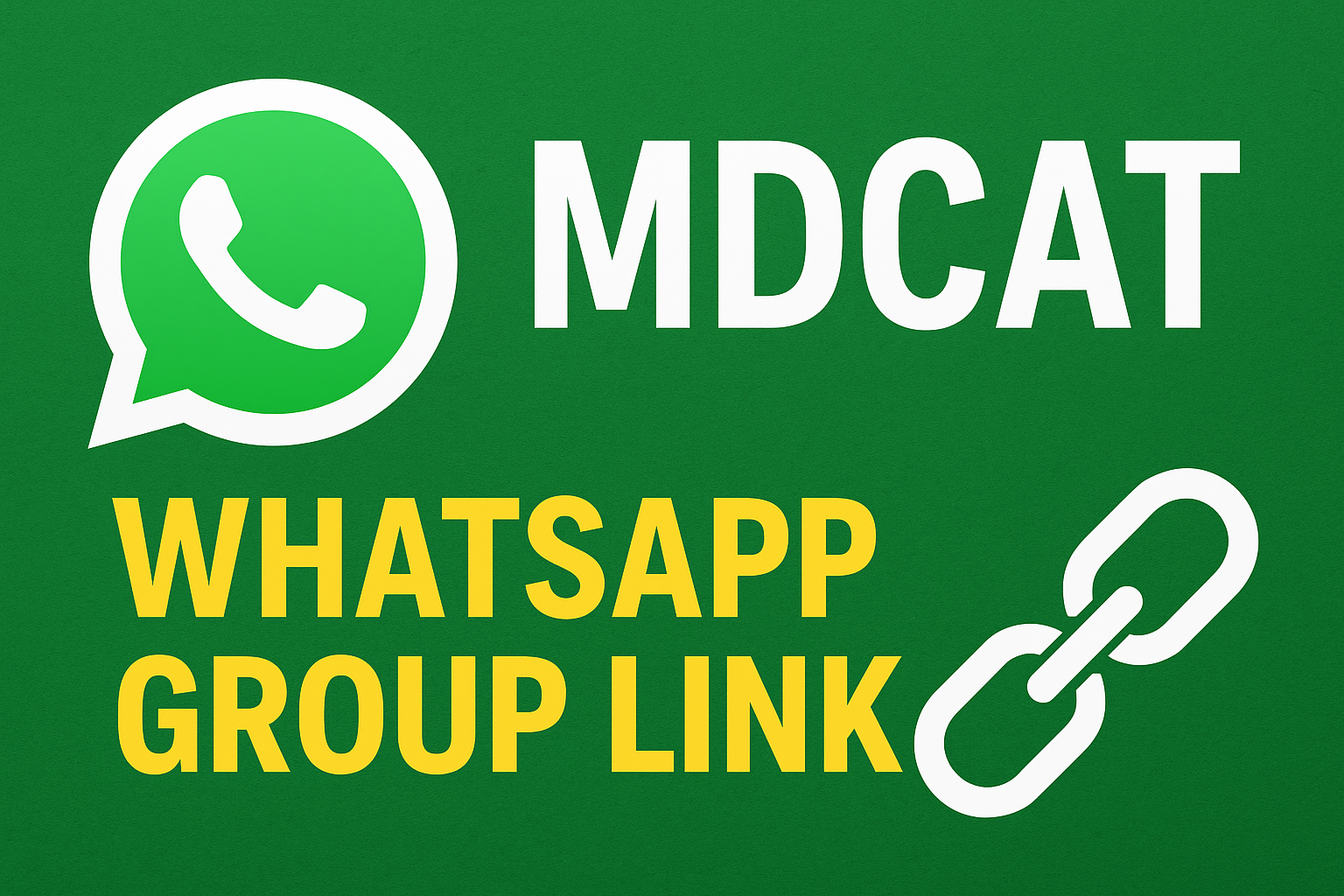 MDCAT WhatsApp Group Link 2025