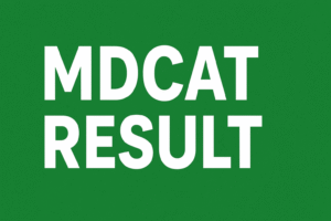 MDCAT 2025 Result Check by roll number