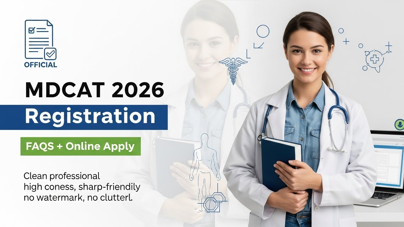 PMDC MDCAT Registration 2026