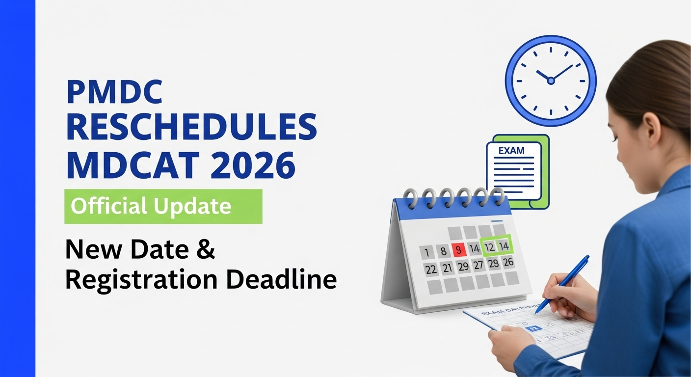 PMDC Reschedules MDCAT 2026