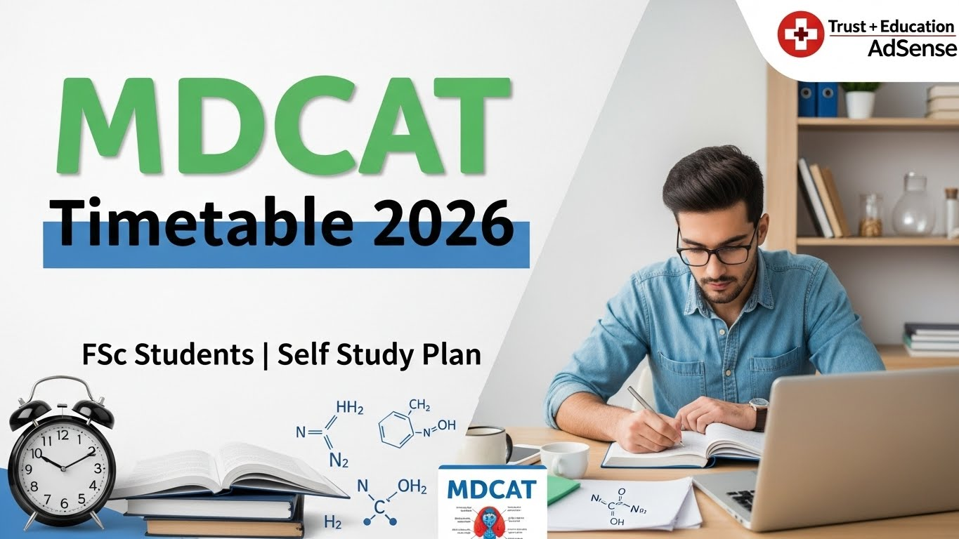MDCAT Preparation Timetable for FSC Students